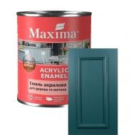 Эмаль акриловая универсальная Maxima для дерева и металла королевский зеленый шелковистый мат 0,75 л