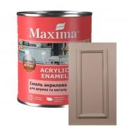 Эмаль акриловая универсальная Maxima для дерева и металла капучино шелковистый мат 0,75 л