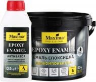Эмаль эпоксидная Maxima PROFESSIONAL EPOXY ENAMEL двухкомпонентная серо глянец 3 кг