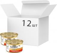 Консерва для котов Gourmet by Purina Gold соус Де-Люкс с говядиной 12 шт. 85 г