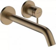 Смеситель для умывальника Hansgrohe Tecturis S для скрытого монтажа, бронза 73351140