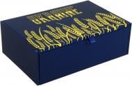Шкатулка деревянная S UA Колоски синий 128x178x54 мм CooverBox