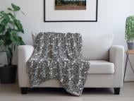 Плед Halloween Skeletonic 200x220 см черный с белым La Nuit