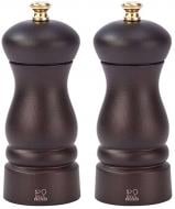 Мельница для перца с солонкой Peugeot Clermont 13 см dark brown