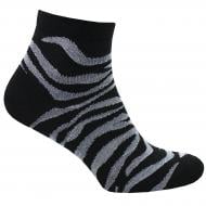 Носки женские Premier Socks с люрексом зебра р.23-25 черный