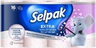 Туалетная бумага Selpak Extra белая трехслойная 16 шт.