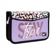 Пенал одинарный с клапаном HP-03 Stay True YES сиреневый