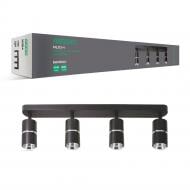 Світильник накладний поворотний ARDERO 4xGU10 чорний/хром ML312-4 b