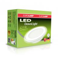 Світильник світлодіодний Eurolamp Glass Downlight круглий LED-DLR-6/4 6 Вт 4000 К білий