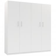 УЦЕНКА! Шкаф для одежды ROKO Greece 4Д 1950х1800х520 мм белый (20200048310) (УЦ №3272)