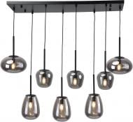 Світильник підвісний Sensio Hollywood 8x40 Вт E14 чорний/димчастий ALB-P00360-SM-E