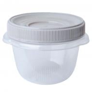 Контейнер для хранения Алеана круглый Омега, 285 мл, какао