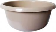 Миска круглая пластиковая бежевая 15 л