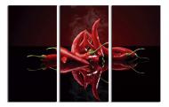 Картина модульная Красный перец 90x60 см WallArt 54619-3.1 Картина модульная Красный перец 90x60 см WallArt 54619-3.1