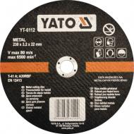 Круг отрезной по металлу YATO 230x3,2x22,2 мм YT-6112