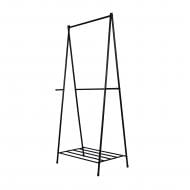 Вішалка-стійка для одягу EF-1050 з полицею для взуття чорний Вішалка-стійка для одягу EF-1050 з полицею для взуття чорний
