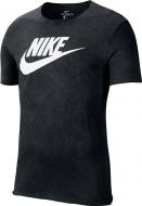 Футболка Nike M NSW SS TEE ICON FUTURA WASH CU0128-010 р.2XL черный