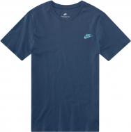 Футболка Nike M Nsw Tee Club Embrd Ftra 827021-464 р.S синий