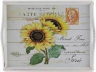 Поднос для завтрака Подсолнух 38x28x4 см QY82070A 2/S