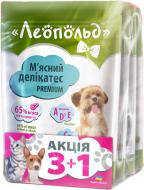 Корм для малих порід/для середніх порід Леопольд Набір Мясні делікатеси телятина 4шт.х100 г 400 г