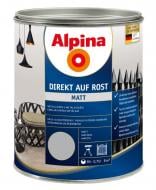 Эмаль Alpina Direkt auf Rost Matt RAL 7016 антрацит мат 2,5 л