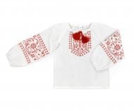 Вишиванка для дівчаток WP Merchandise р.134 білий із червоним FWPVNGRDEM23WT134