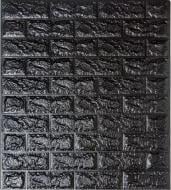 3D-панель с ПВХ Кирпич черный 770x700x5 мм