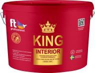 Краска акриловая FT Professional KING INTERIOR глубокий мат белая 10 л