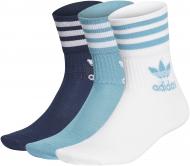 Шкарпетки Adidas GD3577 р.L білий/блакитний/темно-синій 3 шт.