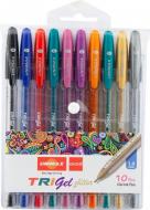 Набор ручек гелевых Unimax Trigel Glitter 10 шт (UX-142)