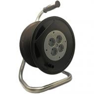 Котушка пластикова для подовжувача Neomax із заземленням 4 гн. чорний із помаранчевим NX612400