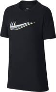 Футболка Nike U NSW TEE TRIPLE SWOOSH CU4572-010 р.S черный