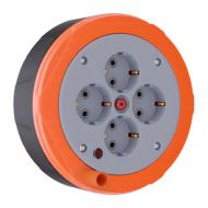 Подовжувач побутовий Neomax із заземленням чорний із помаранчевим 5 м NX616405 Подовжувач побутовий Neomax із заземленням чорний із помаранчевим 5 м NX616405