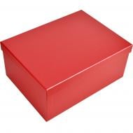 Коробка подарочная Соніліка тисненая красная 19х13х7.5см 141015501