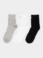 Шкарпетки 4F HJZ19-JSOM002-25M+10S+21S р.36-38 сірий/білий/чорний 3 шт.