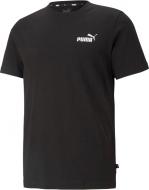 Футболка Puma ESS SMALL LOGO TEE BLACK 58666801 р.XS черный