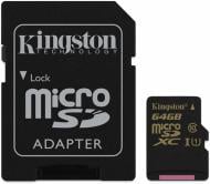 Карта памяти Kingston microSDXC 64GB Class 10 UHS-I (SDCA10/64GB)