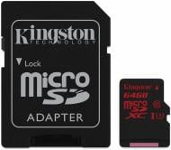 Карта памяти Kingston microSDXC 64GB Class 10 UHS-I (SDCA3/64GB)