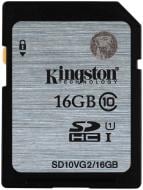 Карта памяти Kingston SDHC 16GB CLASS 10 UHS-I (SD10VG2/16GB)