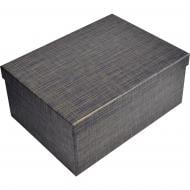 Коробка подарочная Соніліка темно синяя "Golden Linen" 21х15х8.5см 1410301922