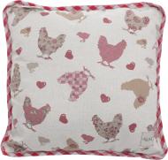 Подушка декоративная Курочки 40x40 см красный La Nuit