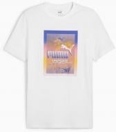 Футболка Puma GRAPHICS PHOTOPRINT TEE 68018002 р.L белый