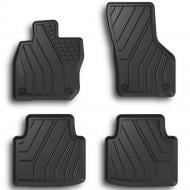 Защитный коврик Amal Plast Skoda Superb IV універсал з 2023, 4 шт., резиновые, черные модельные