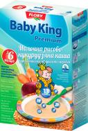 Каша молочная Baby King от 6 месяцев Premium рисово-кукурузная с пребиотиками, яблоком и морковью 160 г