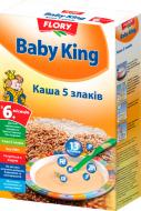 Каша безмолочна Baby King від 6 місяців 5 злаків 160 г