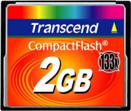 Карта памяти Transcend Compact Flash 2 ГБ 133x (20 МБ/с) (TS2GCF133)