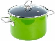 Кастрюля с крышкой Emalia Olkusz 5,0 л зеленая 2LX22E253
