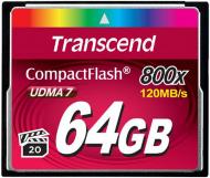 Карта памяти Transcend Compact Flash 64GB (TS64GCF800)