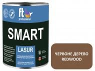 Захисний засіб FT Professional SMART LASUR червоне дерево шовковистий мат 0,9 л