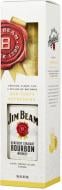 Бурбон Jim Beam White Kentucky Staright Bourbon Whiskey+склянка хайболл 0,7 л